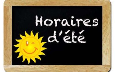 Horaires de la mairie période estivale